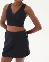 BLUSA DECOTE V ALFAIATARIA - PRETO