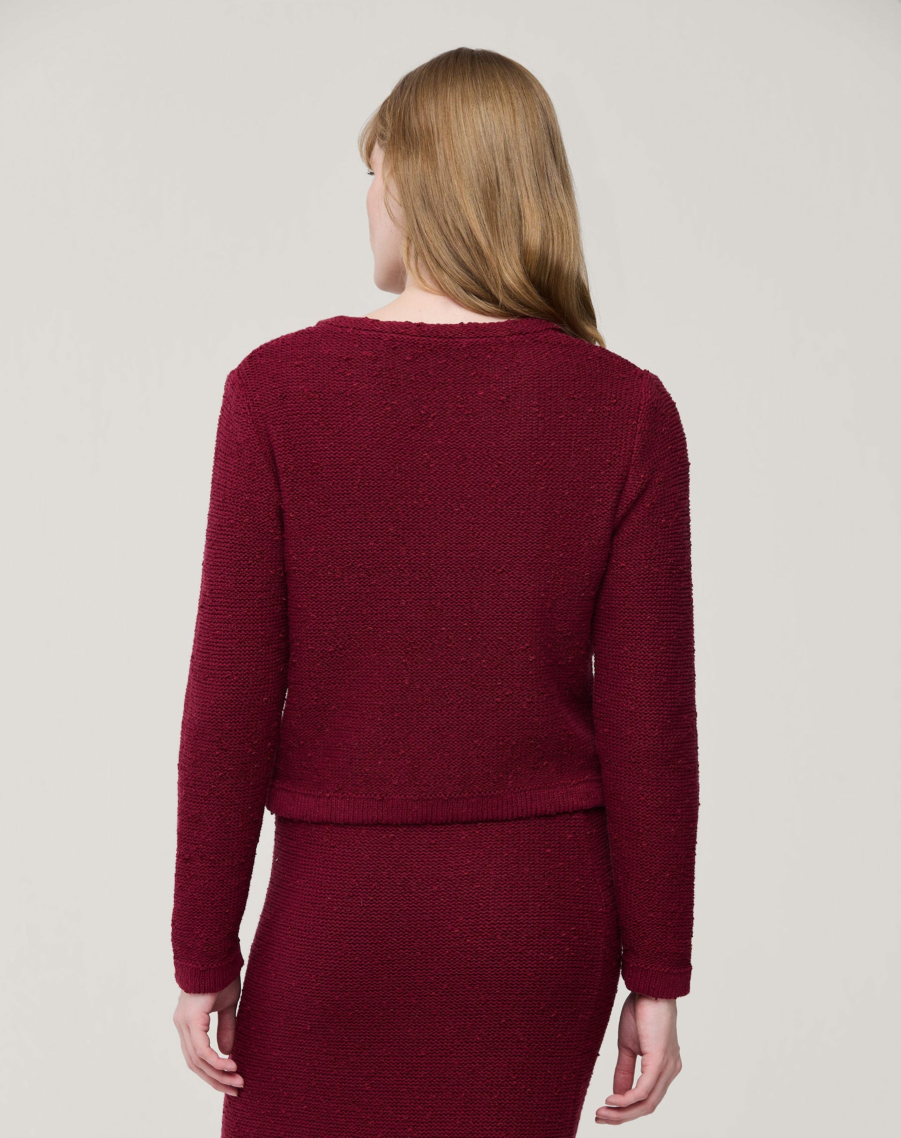 CARDIGAN TRICOT COM BOTÕES - VERMELHO