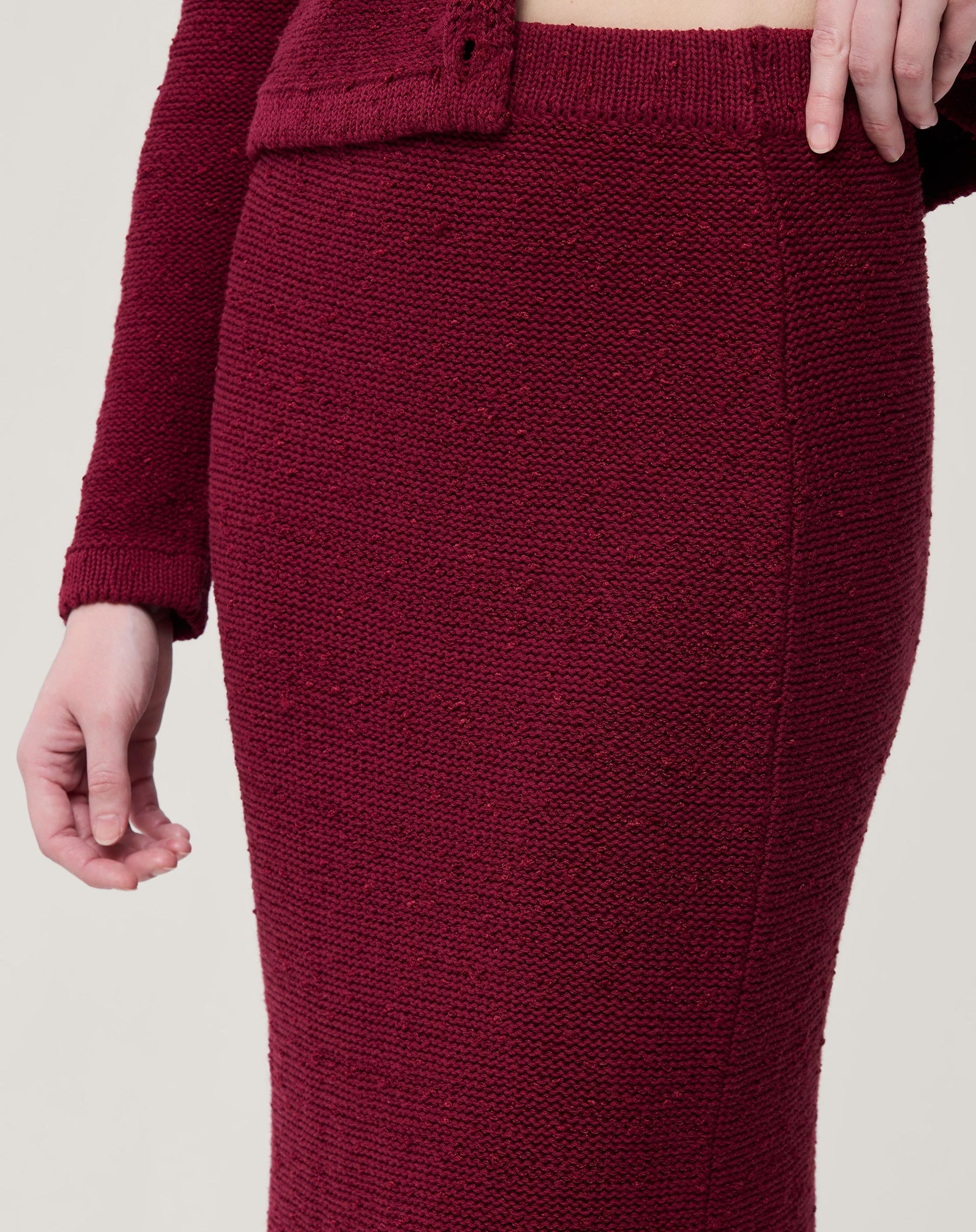 SAIA LONGA TRICOT - VERMELHO