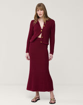 SAIA LONGA TRICOT - VERMELHO