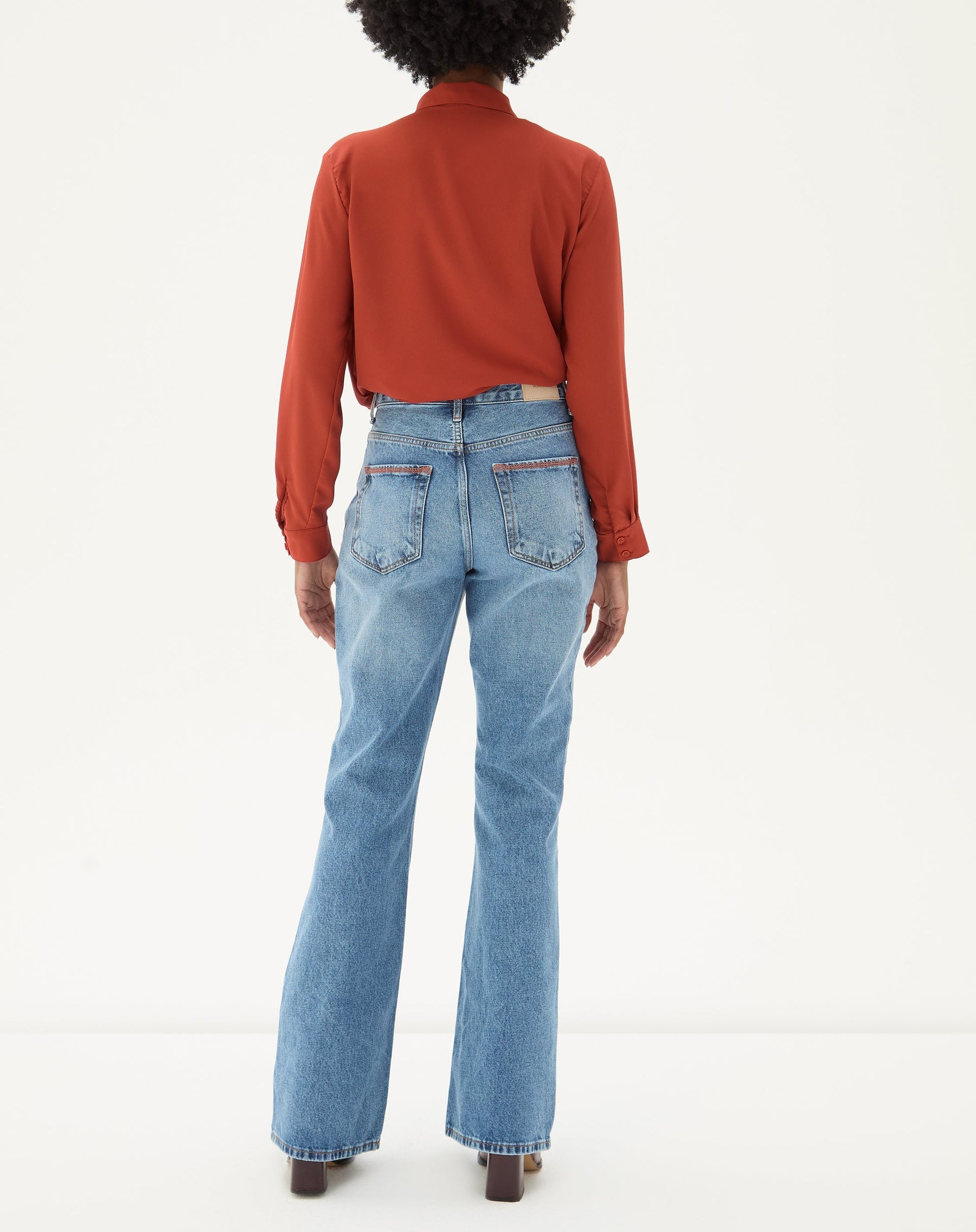 CAMISA MANGA LONGA BARRA RETA - MARROM