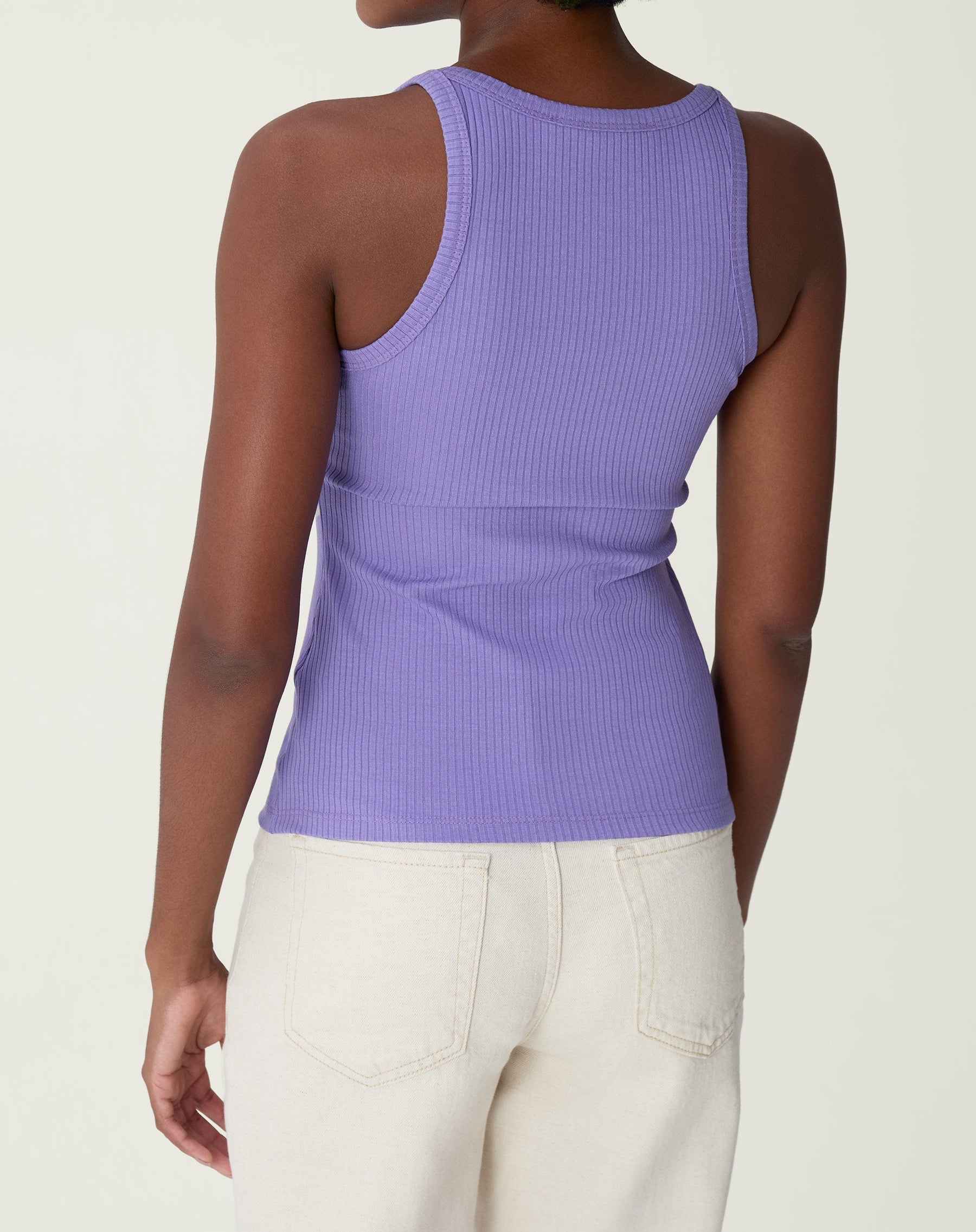 REGATA DECOTE U DE MALHA RIBANA - LILÁS