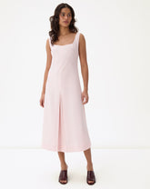 Vestido Regata Alfaiataria Midi - Rosa Claro