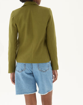 Blazer de Linho Alfaiataria - Verde Militar