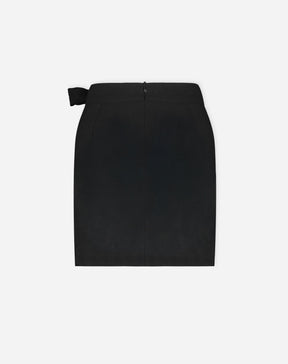 Saia Curta Transpassada com Amarração - Preto