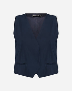 COLETE DECOTE V ALFAIATARIA - AZUL MARINHO