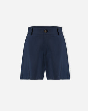 SHORTS EVASÊ ALFAIATARIA - AZUL MARINHO