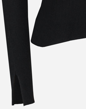 SUÉTER TRICOT GOLA CARECA - PRETO