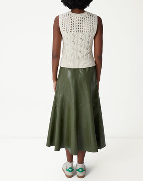 Saia Midi Statement - Verde Militar