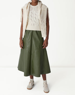 Saia Midi Statement - Verde Militar