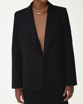 BLAZER SLIM ABOTOAMENTO DUPLO ALFAIATARIA - PRETO