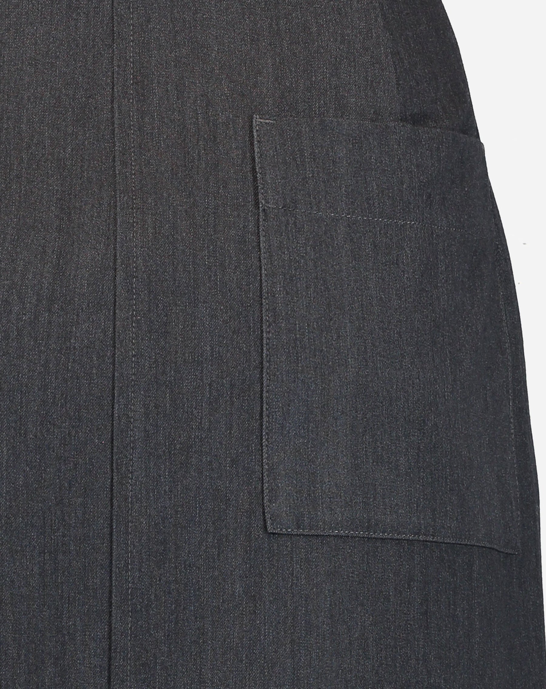 SAIA MIDI COM FENDAS ALFAIATARIA - CINZA