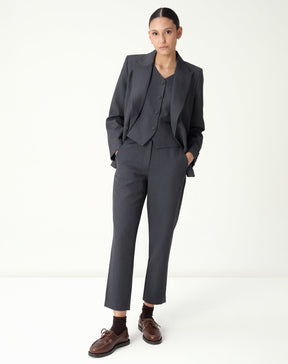 CALÇA SLIM ALFAIATARIA - CINZA