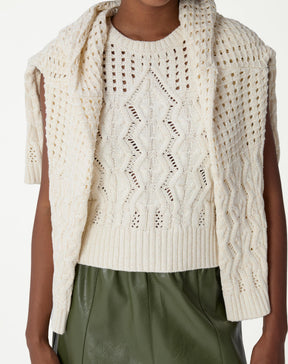 REGATA TRICOT PONTO DIFERENCIADO - BEGE