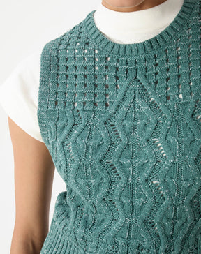 REGATA TRICOT PONTO DIFERENCIADO - VERDE