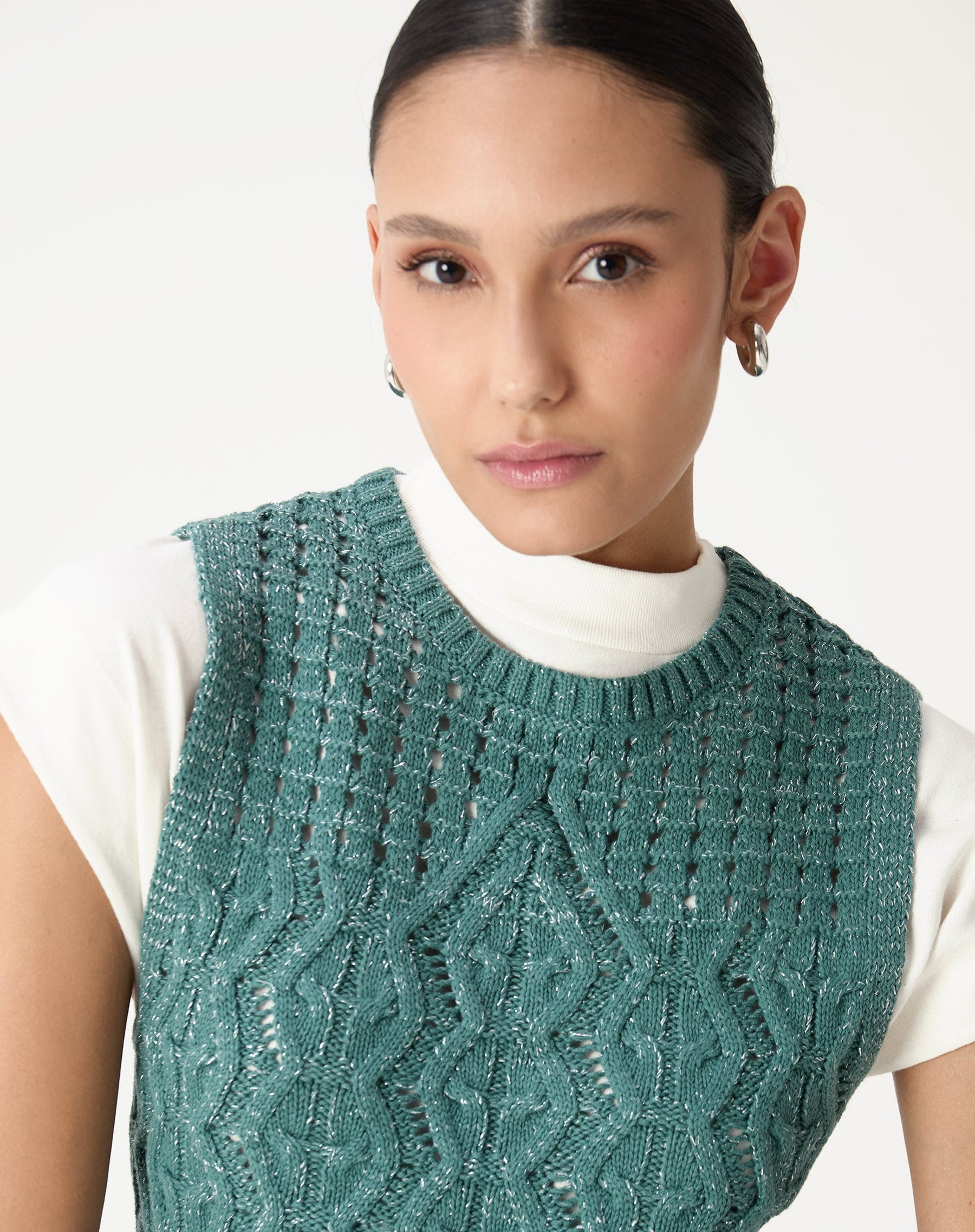 REGATA TRICOT PONTO DIFERENCIADO - VERDE