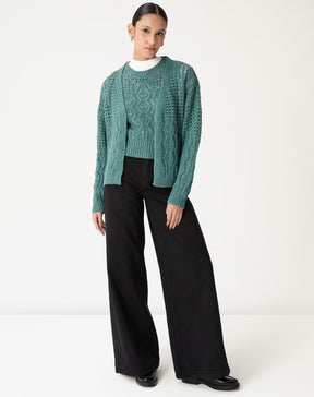 REGATA TRICOT PONTO DIFERENCIADO - VERDE