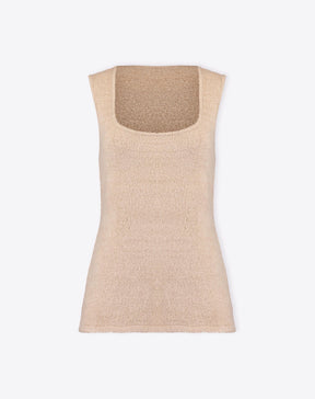 REGATA ALONGADA DE TRICOT - BEGE