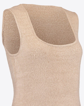 REGATA ALONGADA DE TRICOT - BEGE