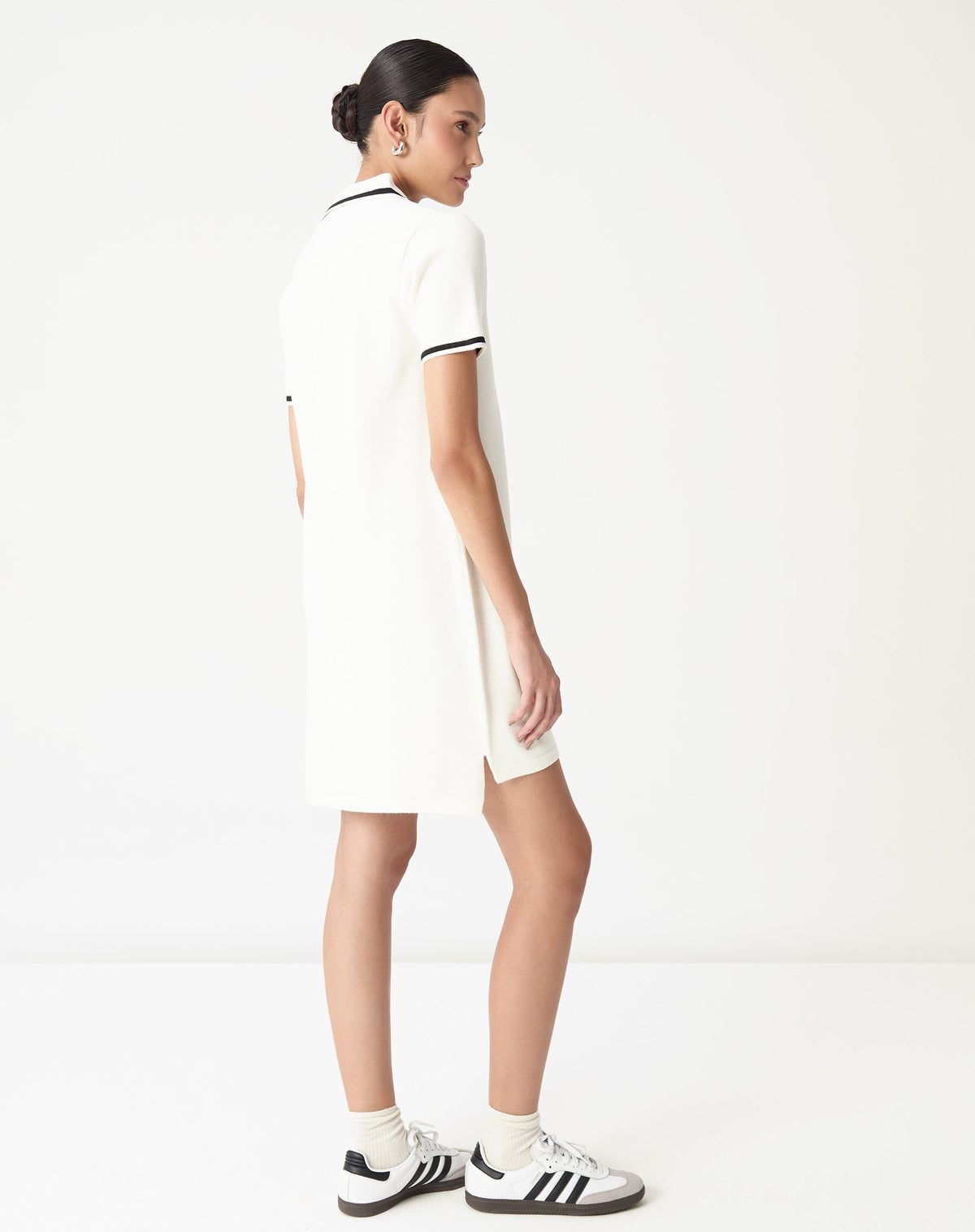 VESTIDO POLO TRICOT - OFF-WHITE