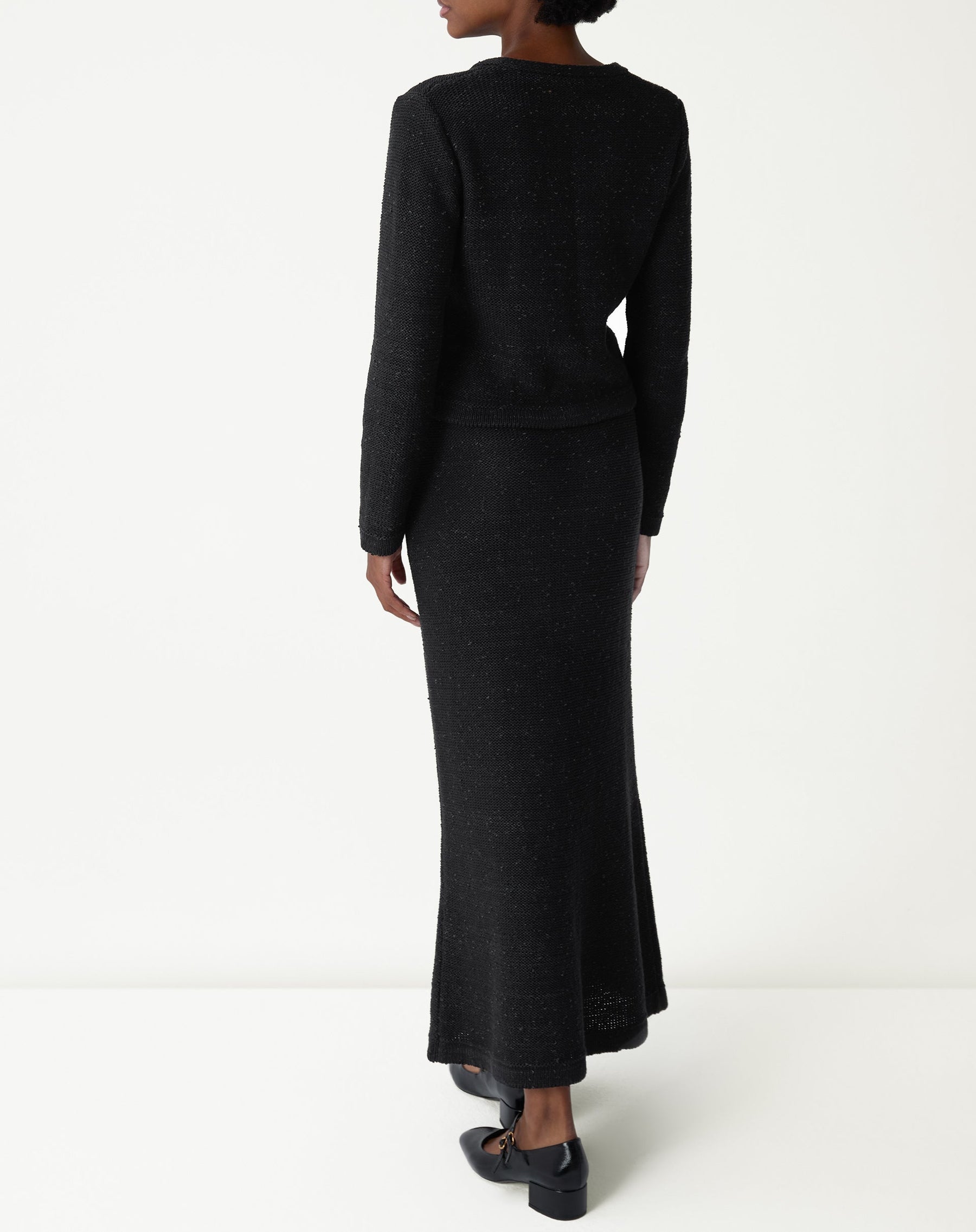 SAIA LONGA TRICOT - PRETO