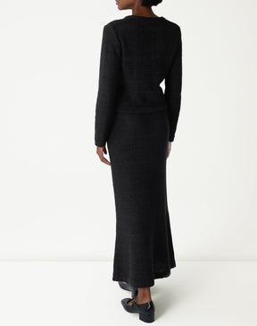 SAIA LONGA TRICOT - PRETO