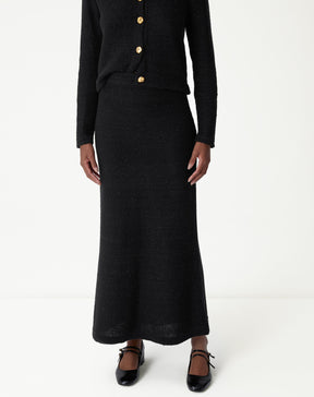 SAIA LONGA TRICOT - PRETO