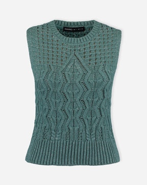 REGATA TRICOT PONTO DIFERENCIADO - VERDE