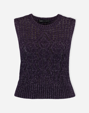 REGATA TRICOT PONTO DIFERENCIADO - ROXO