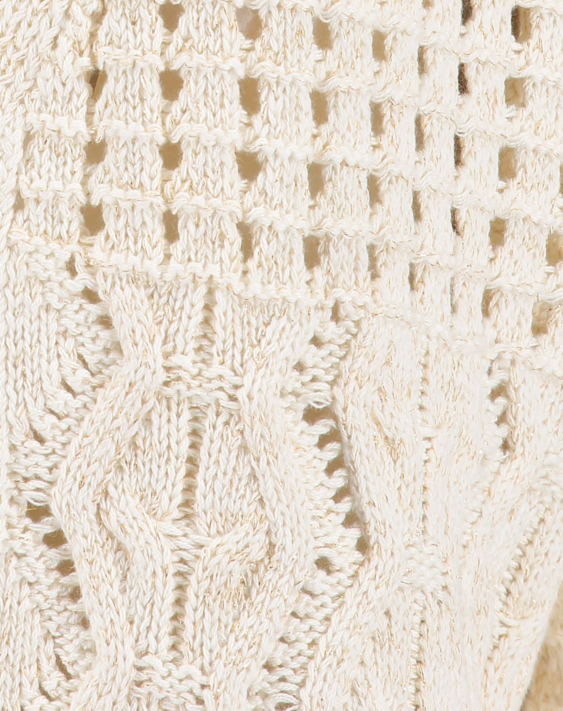 CARDIGAN TRICOT PONTO DIFERENCIADO - BEGE