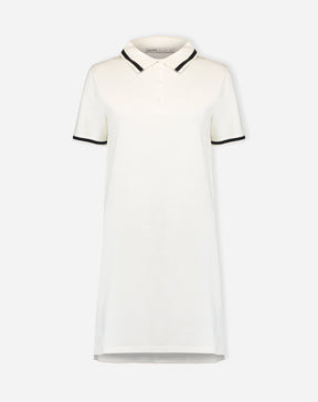 VESTIDO POLO TRICOT - OFF-WHITE