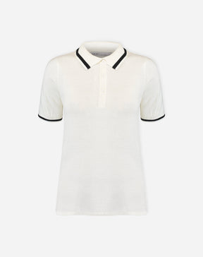 BLUSA POLO TRICOT - OFF-WHITE