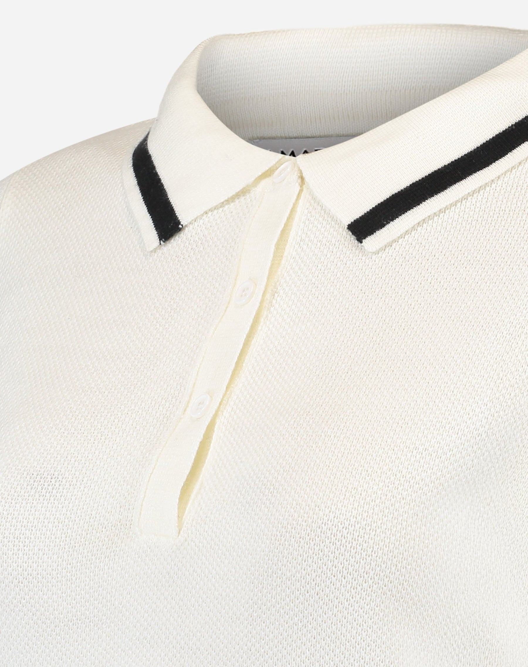 BLUSA POLO TRICOT - OFF-WHITE