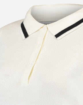 BLUSA POLO TRICOT - OFF-WHITE