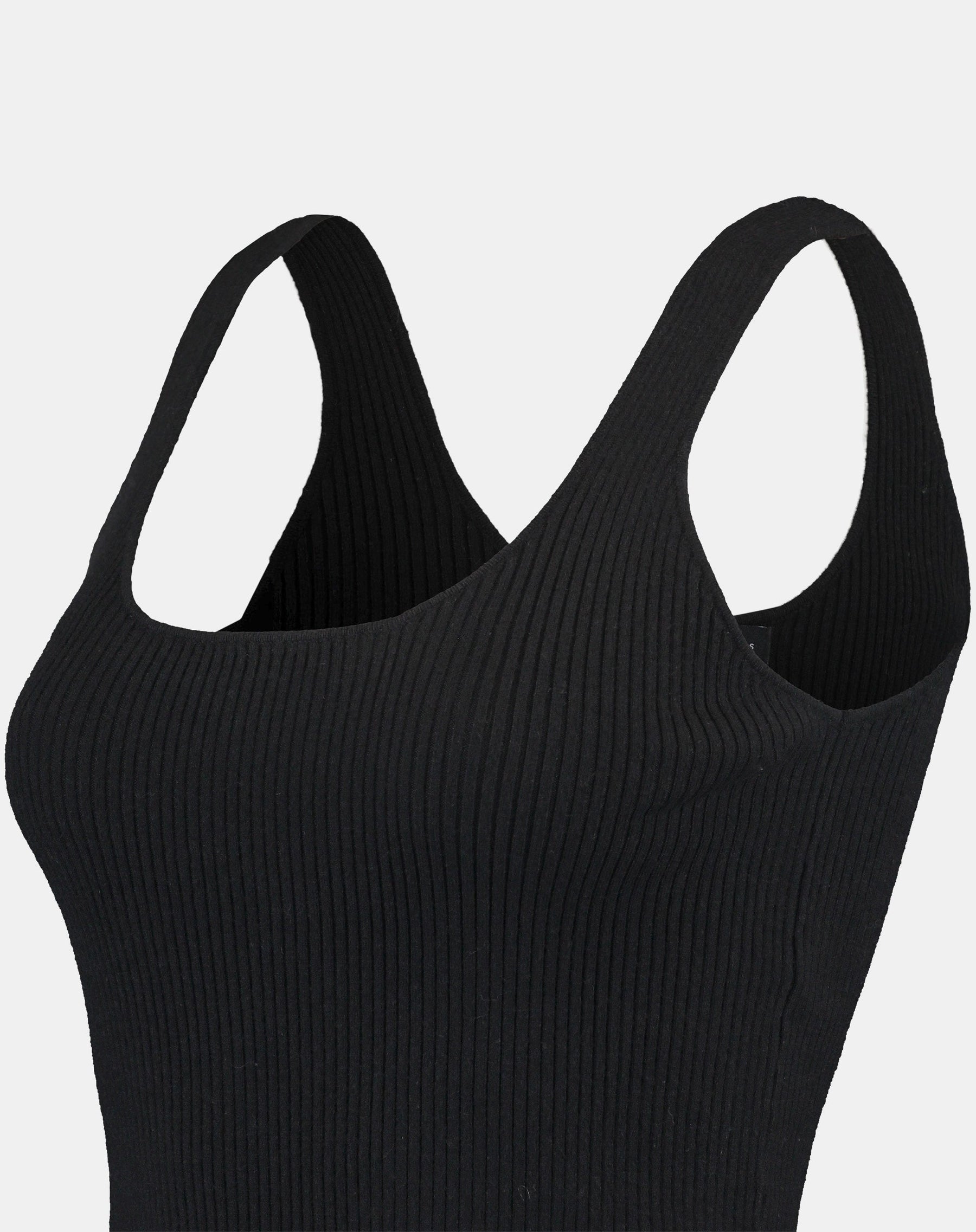 REGATA BÁSICA TRICOT DECOTE U - PRETO