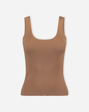 REGATA BÁSICA TRICOT DECOTE U - BEGE