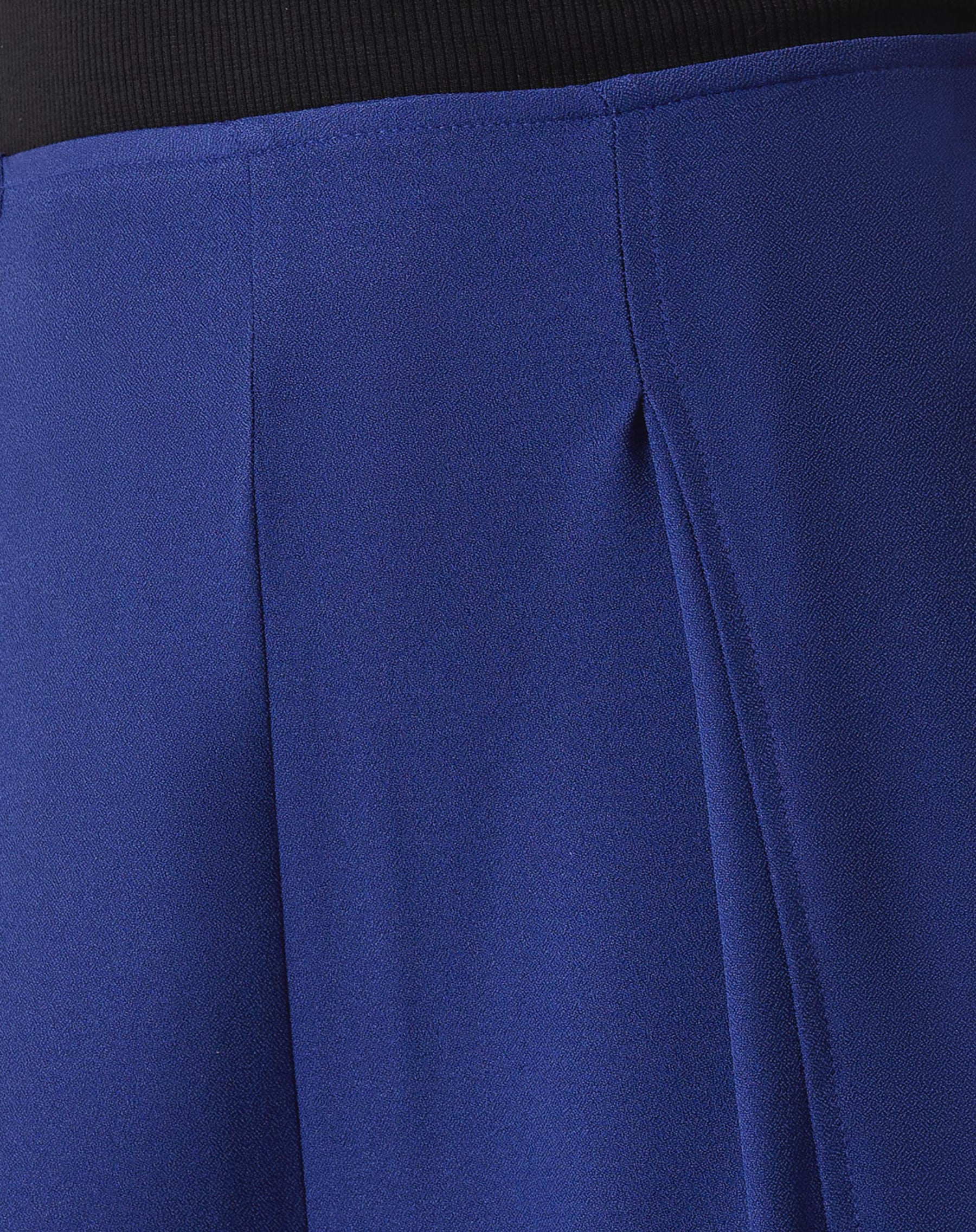 CALÇA COM VINCOS DE ALFAIATARIA - AZUL