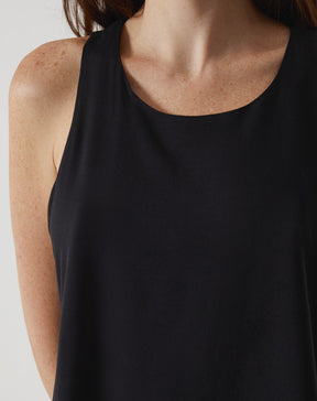 REGATA DE VISCOSE - PRETO