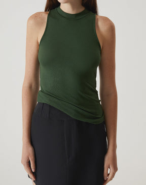 REGATA GOLA ALTA DE MALHA - VERDE