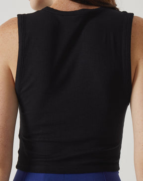 REGATA CURTA DE MALHA - PRETO