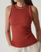 REGATA SLIM DE MALHA - LARANJA