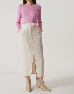 BLUSA MANGA LONGA DE MALHA - ROSA