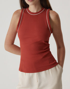 REGATA SLIM DE MALHA - LARANJA