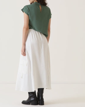 SAIA BOLSOS CARGO DE ALFAIATARIA - OFF-WHITE