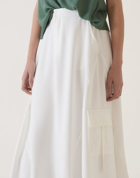 SAIA BOLSOS CARGO DE ALFAIATARIA - OFF-WHITE