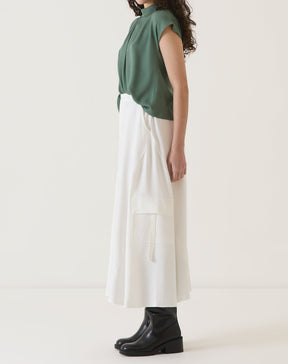 SAIA BOLSOS CARGO DE ALFAIATARIA - OFF-WHITE