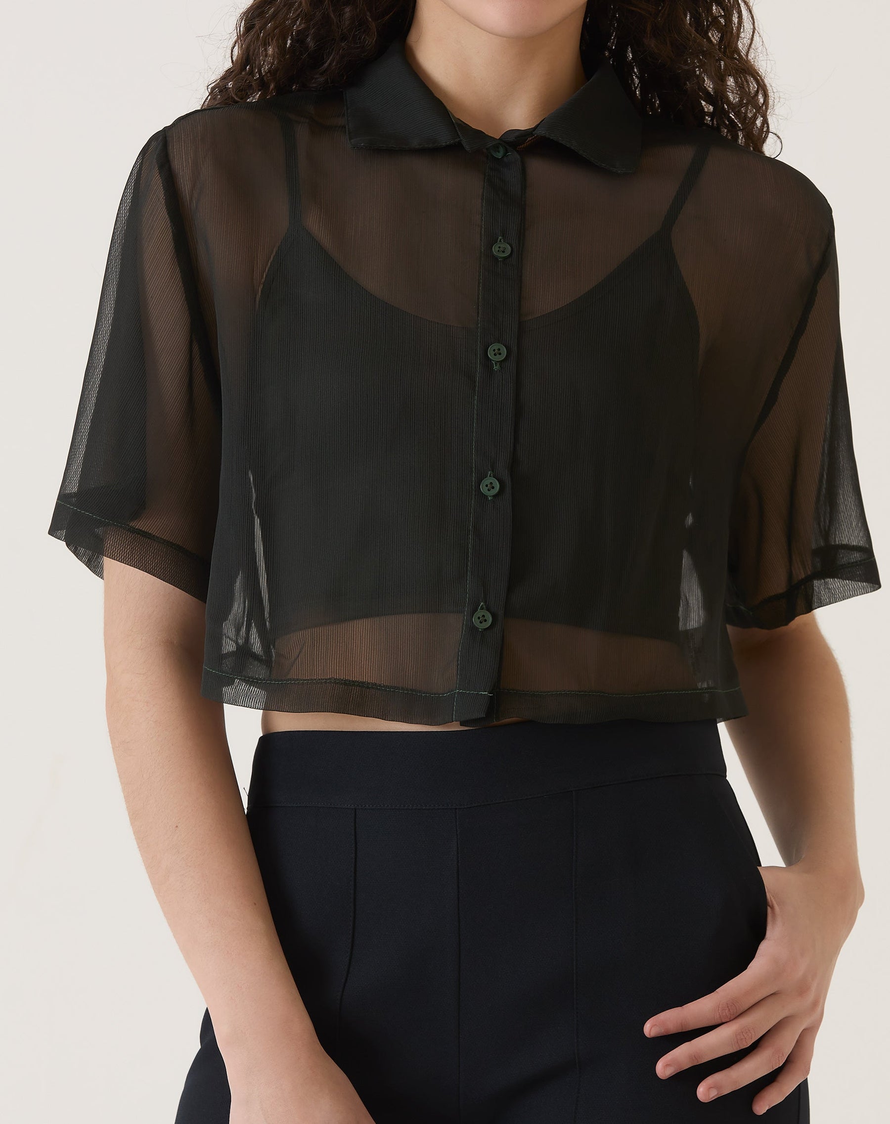 CAMISA MANGA CURTA - VERDE