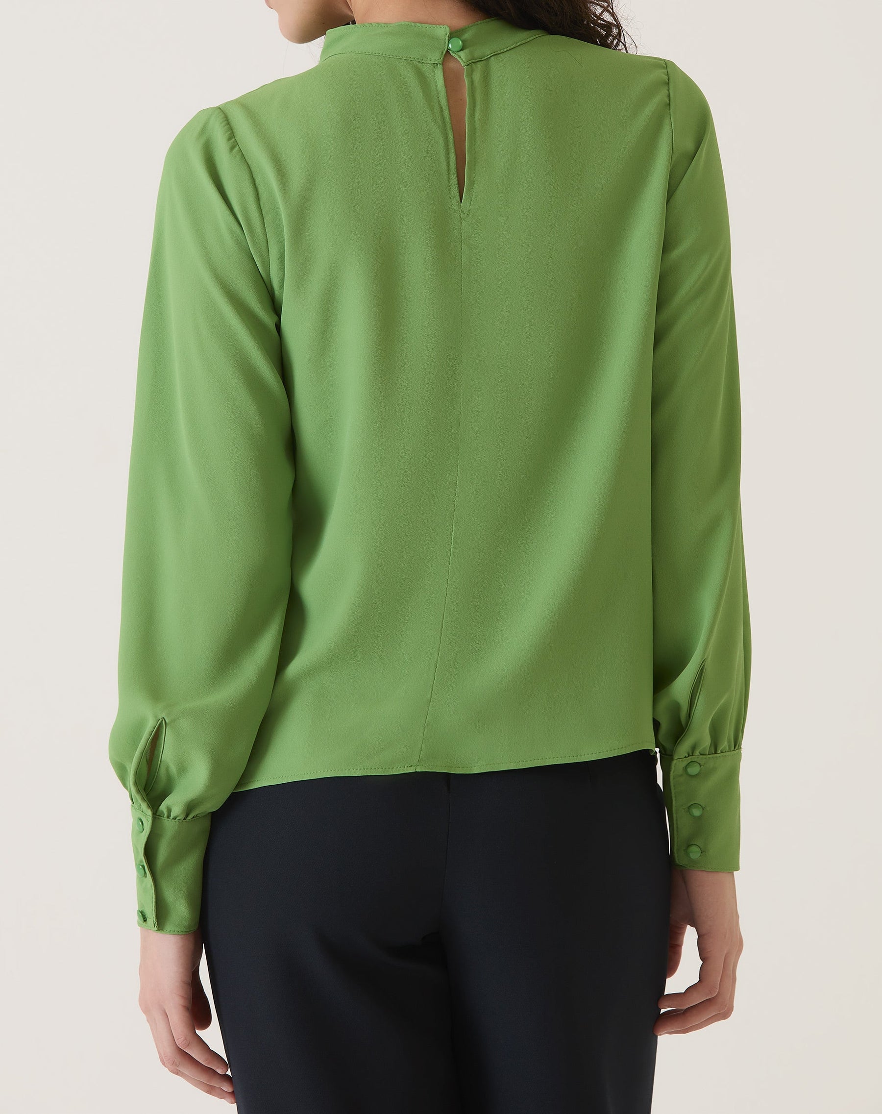 BLUSA MANGA LONGA BUFANTE - VERDE