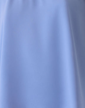 BLUSA DECOTE HALTER DE CREPE - AZUL